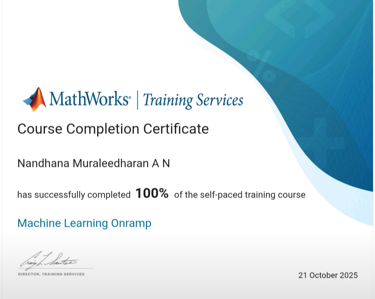 MathWorks Certificate