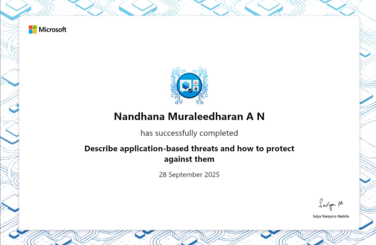 Microsoft Certificate